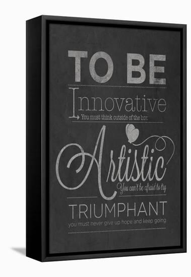 To Be Innovative-null-Framed Stretched Canvas