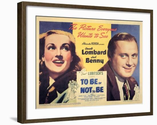 To Be Or Not To Be, 1942-null-Framed Art Print