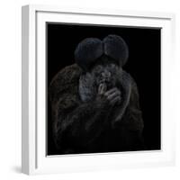 To Be or Not to Be - Chiropotes Chiropotes-Mathilde Guillemot-Framed Giclee Print