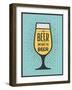 To Beer or Not to Beer-foxysgraphic-Framed Art Print