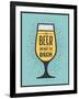 To Beer or Not to Beer-foxysgraphic-Framed Art Print