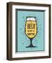 To Beer or Not to Beer-foxysgraphic-Framed Art Print