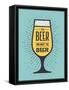 To Beer or Not to Beer-foxysgraphic-Framed Stretched Canvas