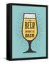 To Beer or Not to Beer-foxysgraphic-Framed Stretched Canvas