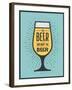 To Beer or Not to Beer-foxysgraphic-Framed Art Print