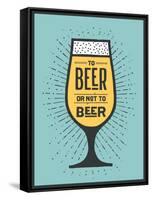 To Beer or Not to Beer-foxysgraphic-Framed Stretched Canvas