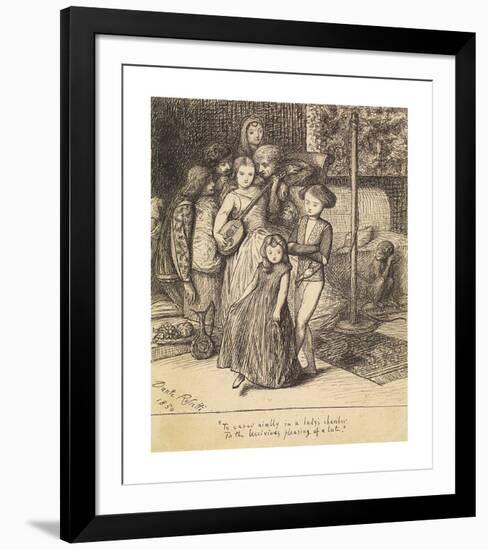 To Caper Nimbly in a Lady's Chamber to the Lascivious Pleasing of a Lute-Dante Gabriel Rossetti-Framed Premium Giclee Print