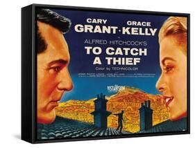 To Catch a Thief, from Left: Cary Grant, Grace Kelly, 1955-null-Framed Stretched Canvas