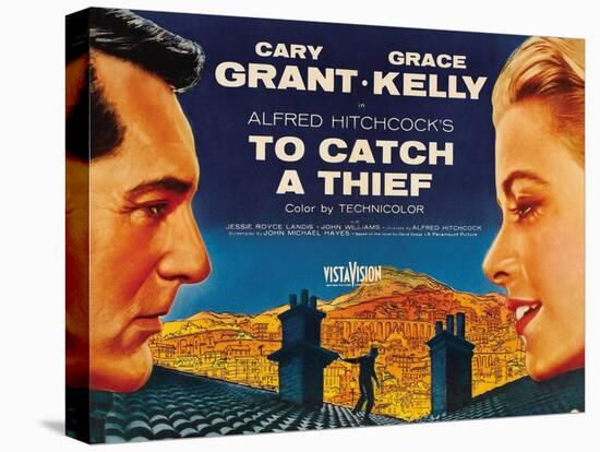 To Catch a Thief, from Left: Cary Grant, Grace Kelly, 1955-null-Stretched Canvas