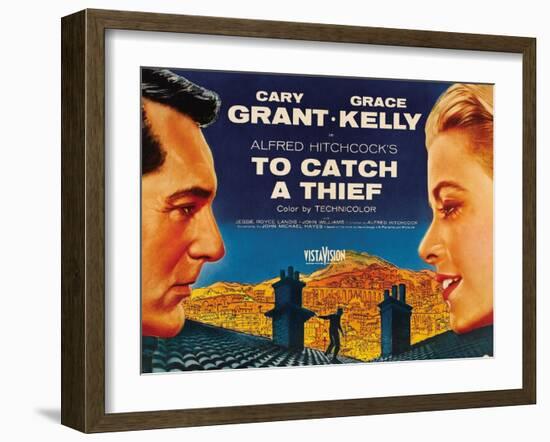 To Catch a Thief, from Left: Cary Grant, Grace Kelly, 1955-null-Framed Art Print