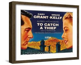 To Catch a Thief, from Left: Cary Grant, Grace Kelly, 1955-null-Framed Art Print