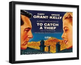 To Catch a Thief, from Left: Cary Grant, Grace Kelly, 1955-null-Framed Art Print