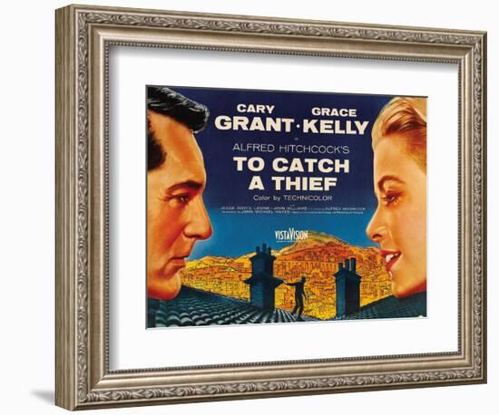 To Catch a Thief, from Left: Cary Grant, Grace Kelly, 1955-null-Framed Art Print