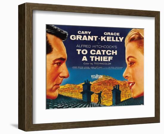 To Catch a Thief, from Left: Cary Grant, Grace Kelly, 1955-null-Framed Art Print