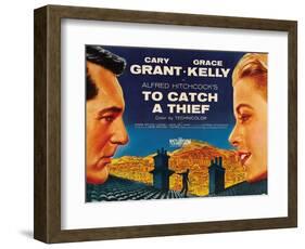 To Catch a Thief, from Left: Cary Grant, Grace Kelly, 1955-null-Framed Art Print