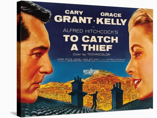 To Catch a Thief, from Left: Cary Grant, Grace Kelly, 1955-null-Stretched Canvas