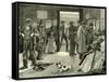 To Chicago Via Niagara: a Wayside Railway Depot 1891, USA-null-Framed Stretched Canvas