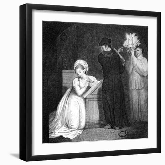 To Convert Lady Grey to the Roman Faith, before Her Execution, 1798-J Ogborne-Framed Giclee Print