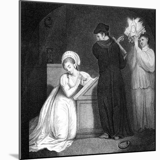 To Convert Lady Grey to the Roman Faith, before Her Execution, 1798-J Ogborne-Mounted Giclee Print