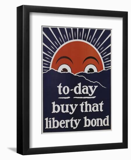 To-Day Buy That Liberty Bond Poster-null-Framed Giclee Print