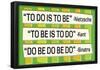 To Do Is To Be Nietzsche Kant Sinatra Quote Funny Poster-null-Framed Poster