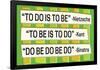 To Do Is To Be Nietzsche Kant Sinatra Quote Funny Poster-Ephemera-Framed Poster