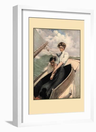 To Face the Wind-Clarence F. Underwood-Framed Art Print