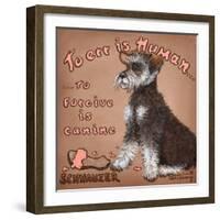 To Forgive Is Canine-Janet Kruskamp-Framed Art Print