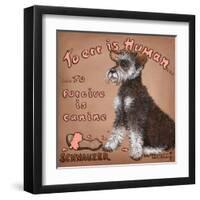 To Forgive Is Canine-Janet Kruskamp-Framed Art Print