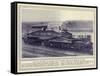 To Get the Big Krupp's to the Front, One of the Special Essen Railway Wagons for Artillery-null-Framed Stretched Canvas