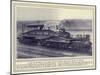 To Get the Big Krupp's to the Front, One of the Special Essen Railway Wagons for Artillery-null-Mounted Photographic Print