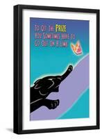 To Get the Prize-null-Framed Art Print