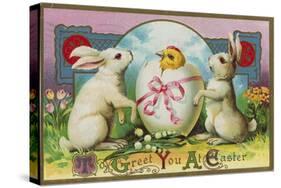 To Greet You at Easter Postcard-null-Stretched Canvas