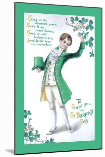 To Greet You On St. Patrick's Day-null-Mounted Art Print