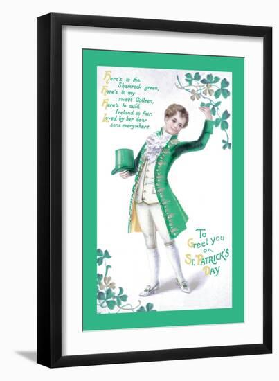 To Greet You On St. Patrick's Day-null-Framed Art Print