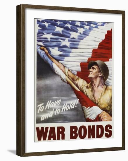 To Have and to Hold! War Bonds Poster-null-Framed Giclee Print