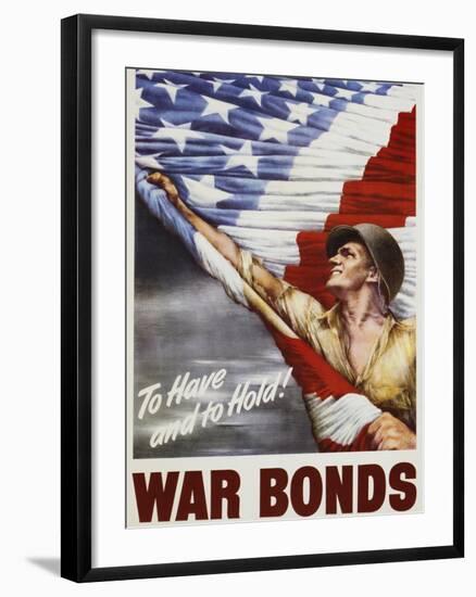 To Have and to Hold! War Bonds Poster-null-Framed Giclee Print