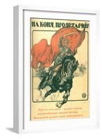 To Horse, Proletarian!, 1918-Alexander Petrovich Apsit-Framed Giclee Print