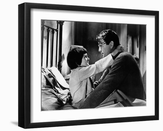 To Kill a Mockingbird, from Left: Mary Badham, Gregory Peck, 1962-null-Framed Photo