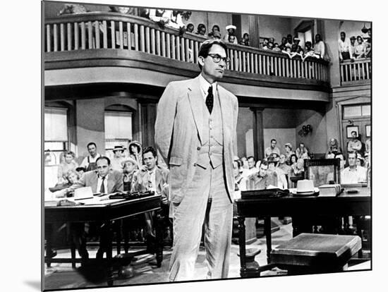To Kill A Mockingbird, Gregory Peck, 1962-null-Mounted Photo