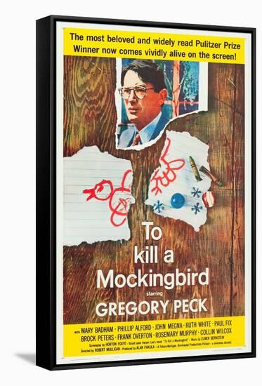 To Kill a Mockingbird, Gregory Peck, 1962-null-Framed Stretched Canvas