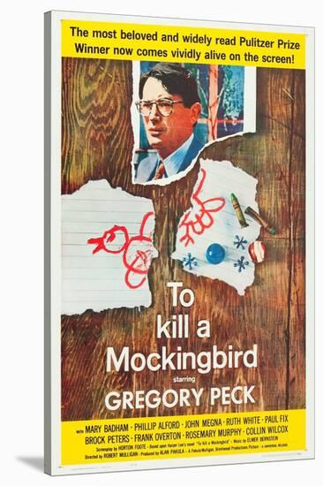To Kill a Mockingbird, Gregory Peck, 1962-null-Stretched Canvas