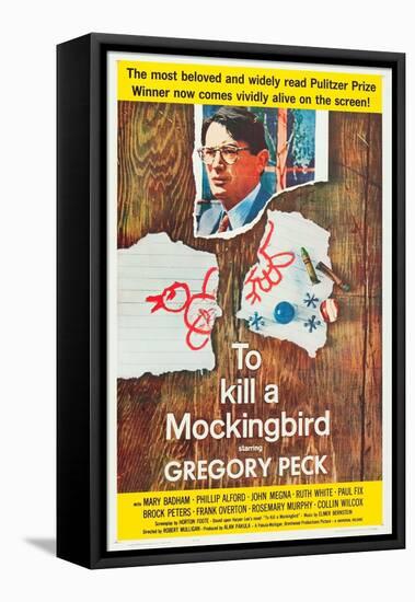 To Kill a Mockingbird, Gregory Peck, 1962-null-Framed Stretched Canvas