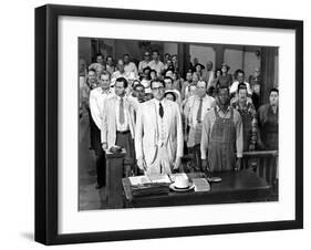 To Kill a Mockingbird, Gregory Peck, Brock Peters, 1962-null-Framed Photo