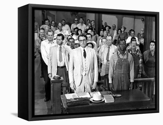 To Kill a Mockingbird, Gregory Peck, Brock Peters, 1962-null-Framed Stretched Canvas