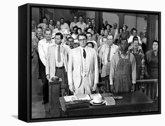To Kill a Mockingbird, Gregory Peck, Brock Peters, 1962-null-Framed Stretched Canvas