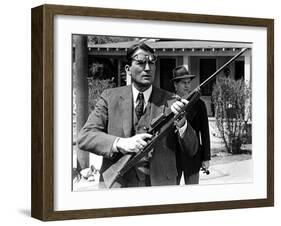 To Kill a Mockingbird, Gregory Peck, Frank Overton, 1962-null-Framed Photo