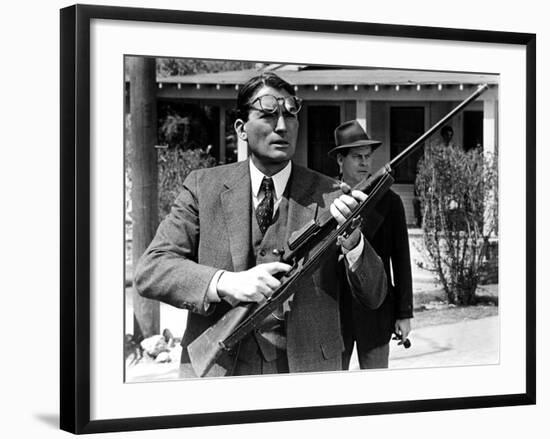 To Kill a Mockingbird, Gregory Peck, Frank Overton, 1962-null-Framed Premium Photographic Print