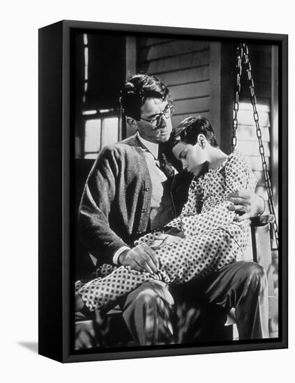 To Kill A Mockingbird, Gregory Peck, Philip Alford, 1962-null-Framed Stretched Canvas