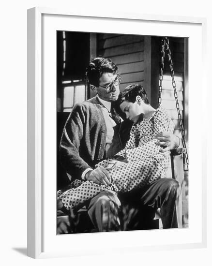 To Kill A Mockingbird, Gregory Peck, Philip Alford, 1962-null-Framed Photo